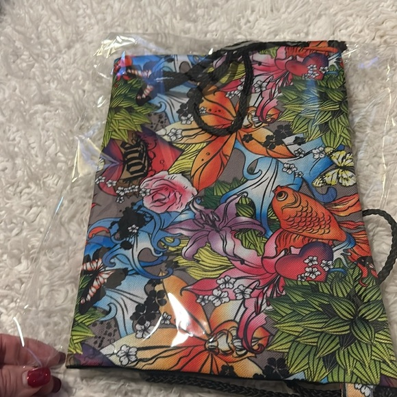 Tropical Print Draw String Backpack with String Straps NWOT PURSE-SALE was $15 - Picture 7 of 9